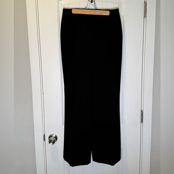 Jones New York Wide Leg Black Pants size 6 with a side zip - Picture 3 of 6